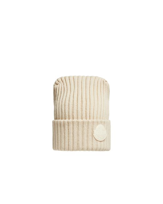 MONCLER X ROC NATION Natural Wool Beanie for men