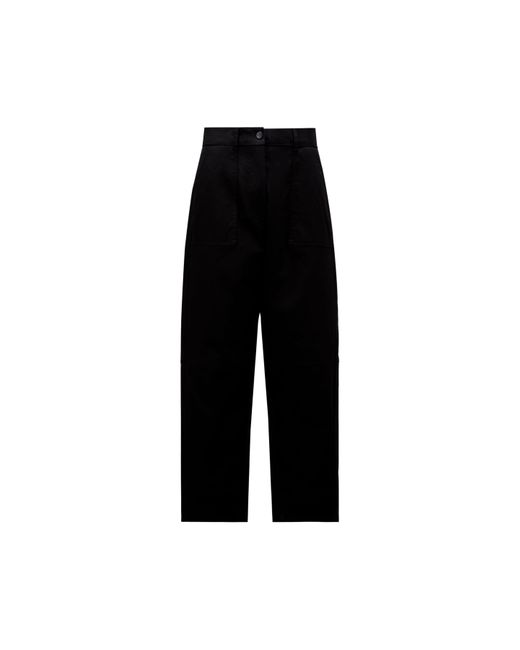 Pantalon en gabardine Moncler en coloris Black