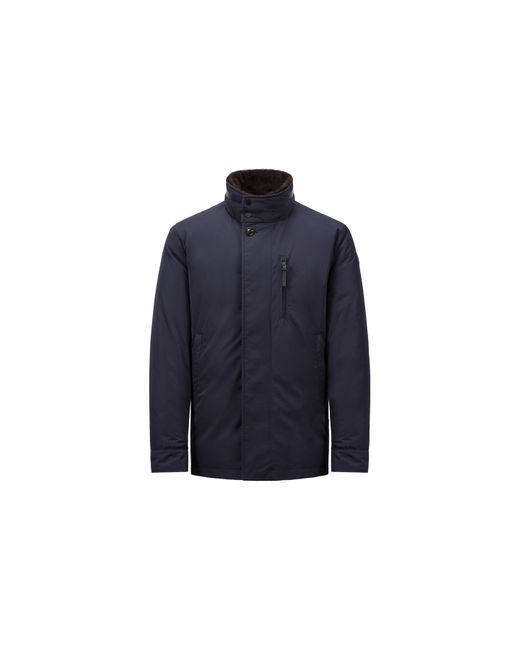 Moncler Blue Aquaflect Down Hooded Parka Jacket for men