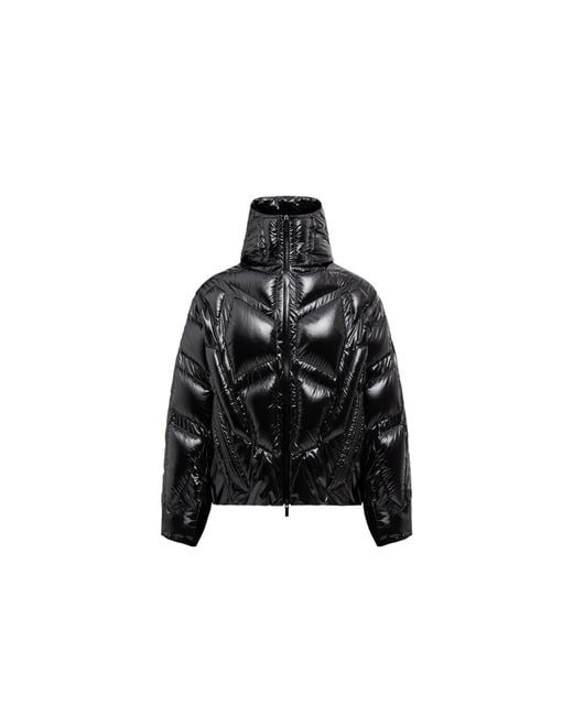 Moncler x A$AP ROCKY Black Moncler Bahianinha Hooded Short Down Jacket for men