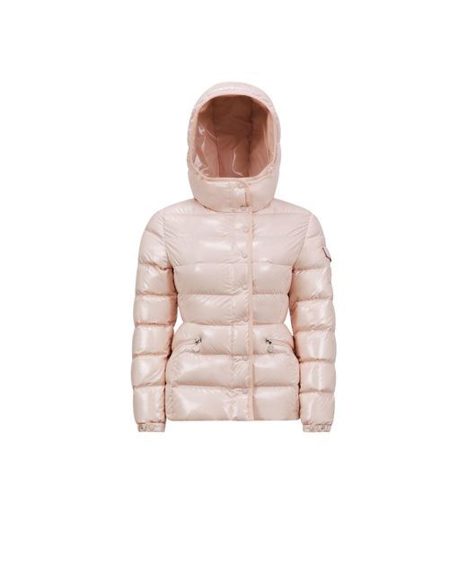 Moncler Pink Barante Hooded Short Down Jacket