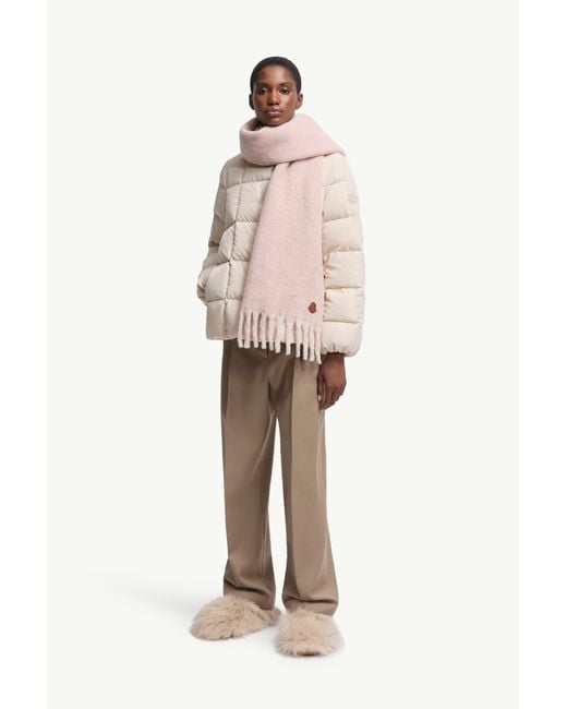 Bufanda De Mezcla De Lana Y Alpaca, Mujer, Talla Moncler de color Pink
