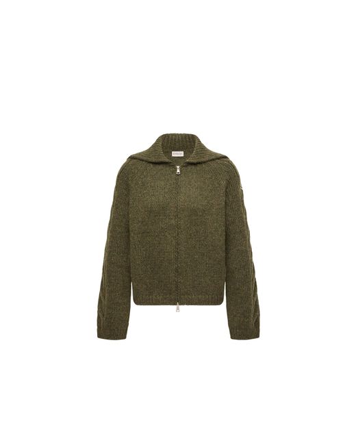 Moncler Green Moncler Alpaca Blend Cardigan