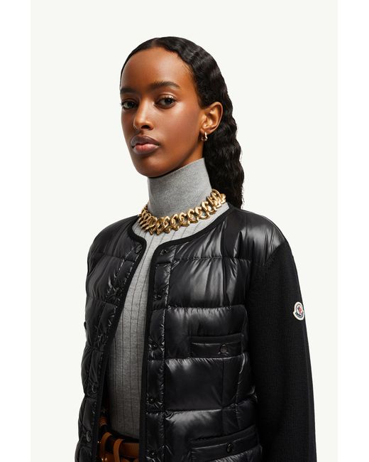 Cárdigan De Lana Acolchado, Talla Moncler de color Black