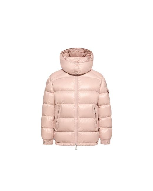 Moncler Pink Moncler Maire Hooded Short Down Jacket