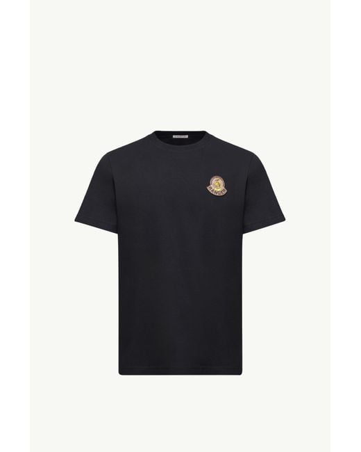 Camiseta De Algodón Con Logotipo Mon Duck, Hombre, Talla Moncler de hombre de color Black