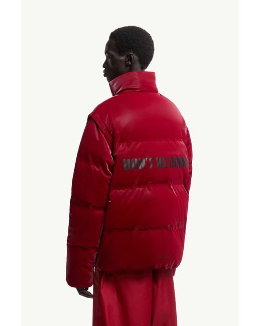 Moncler x A$AP ROCKY Red Throttle Reversible 2-In-1 Down Jacket for men
