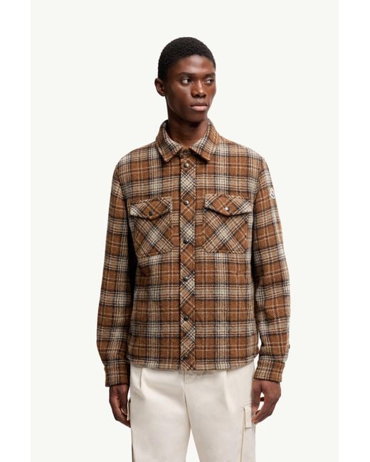 メンズ Moncler シャツジャケット Brown