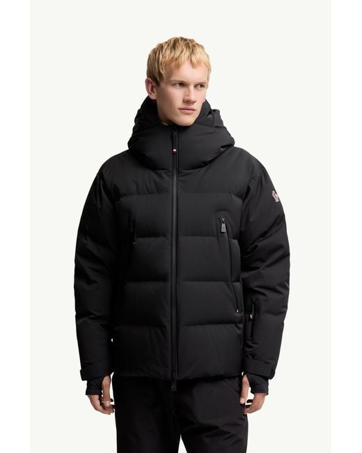 Moncler Fellberg Daunen-Skijacke Mit Kapuze, Herren, Größe in Black für Herren