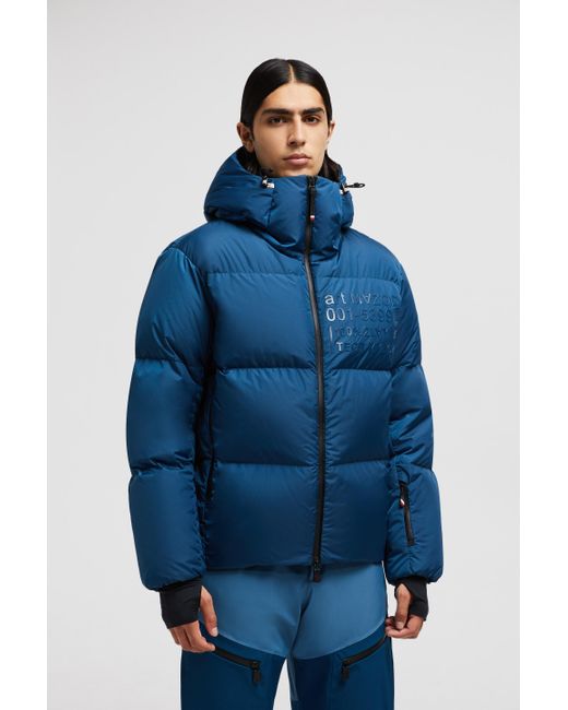 Moncler Blue Mazod Hooded Ski Down Jacket for men