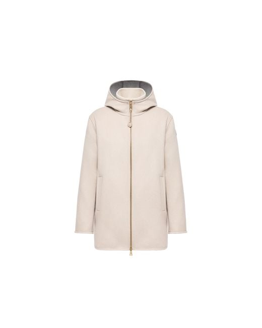 Moncler Natural Moncler Hemiptere 3-In-1 Hooded Wool & Cashmere Down Jacket