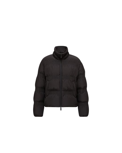Moncler Black Ravignan Gather-Quilted Short Down Jacket