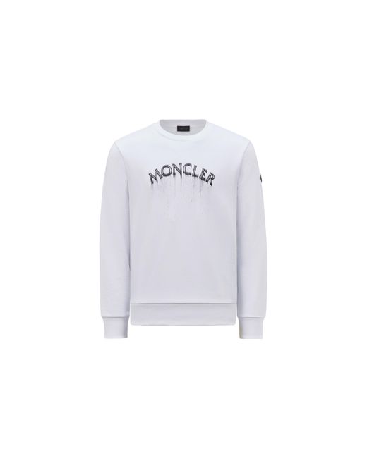 Moncler Logo Sweatshirt White for men