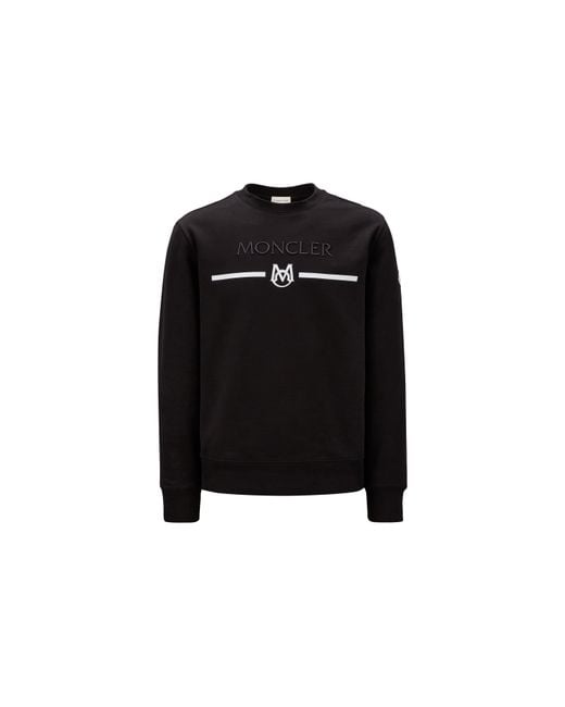 Moncler Logo Sweatshirt Black for men