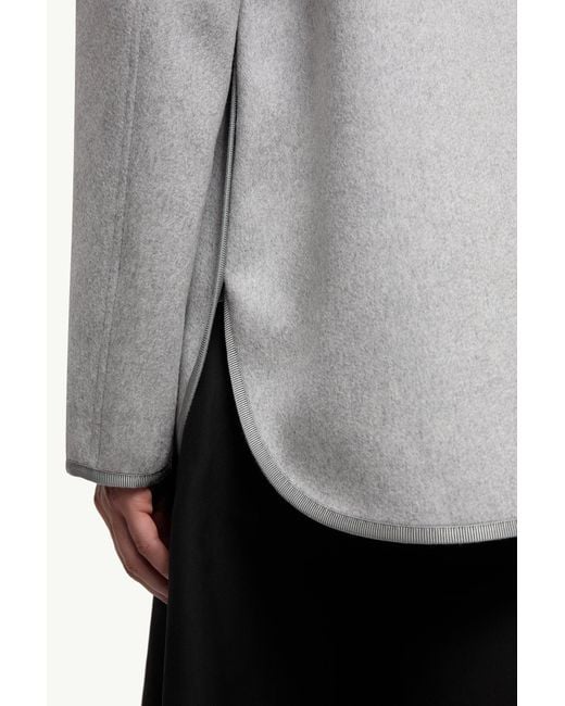 Moncler Gray Reposse 3-In-1 Wool & Cashmere Short Down Jacket