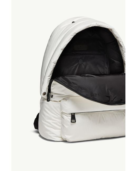 Moncler White Caradoc Water-Repellent Backpack for men