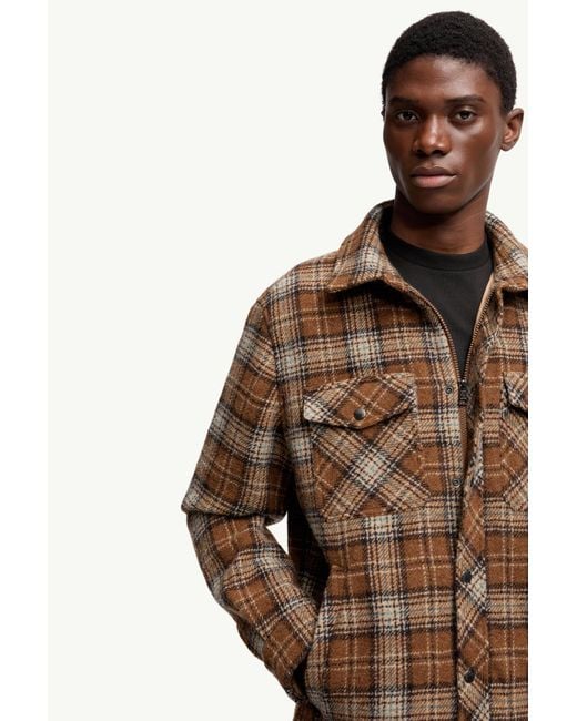 メンズ Moncler シャツジャケット Brown