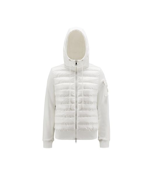 Moncler Padded Hoodie in White Lyst