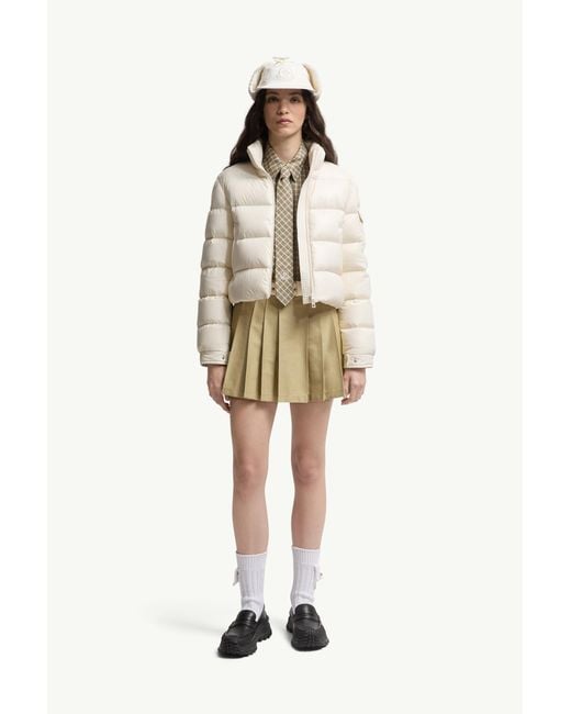 Moncler White Petra Short Down Jacket