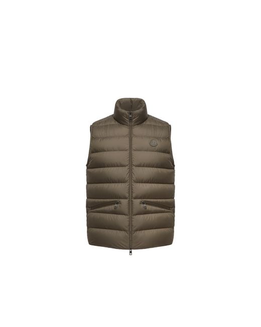 Moncler Brown Moncler Treompan Down Gilet for men