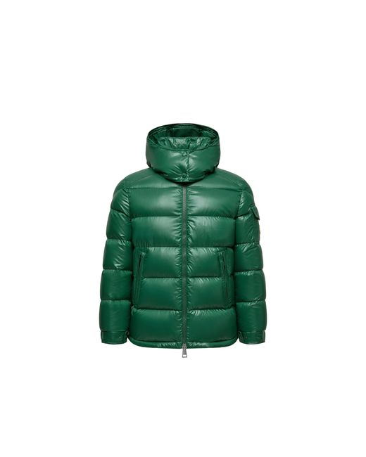 Moncler Green Moncler Maire Hooded Short Down Jacket