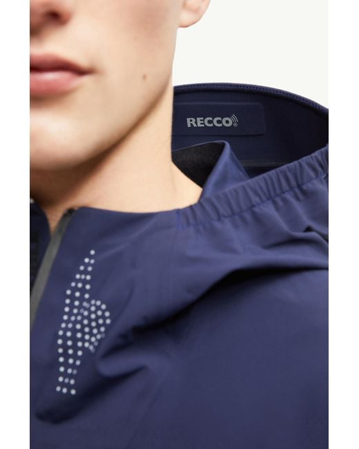 Moncler Blue Orden Hooded Shell Jacket for men