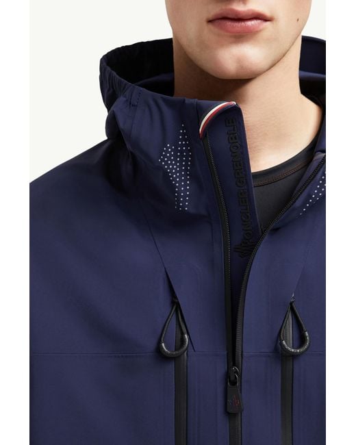 Moncler Blue Orden Hooded Shell Jacket for men