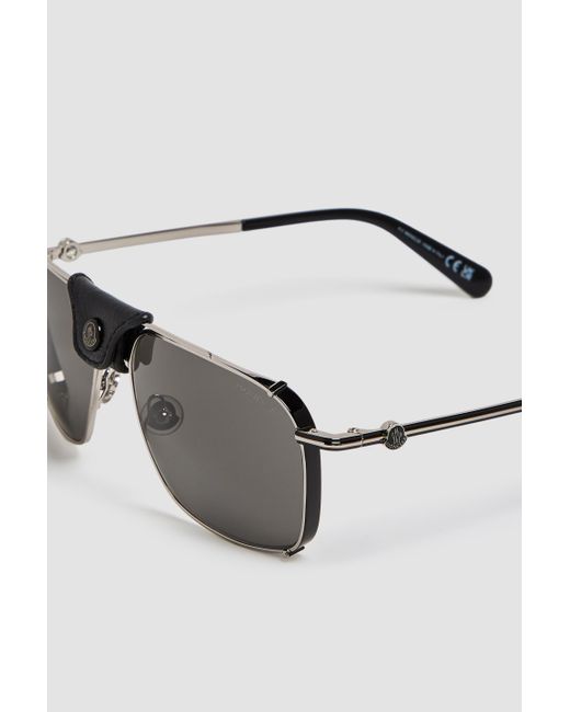 MONCLER LUNETTES Black Gatiion Navigator Sunglasses for men