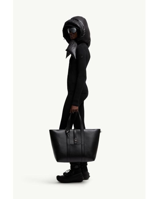 Bolso Tote De Piel X Ee72 By Edward Enninful Ee, Mujer, Talla Moncler x Edward Enninful de color Black