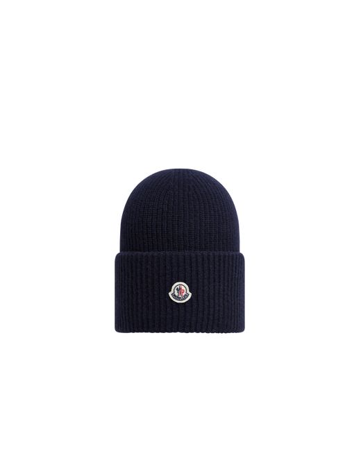 Moncler Blue Wool Beanie