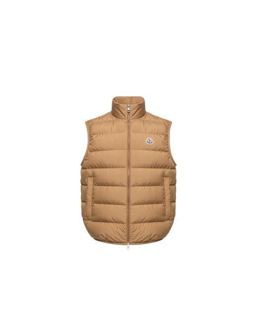 Moncler Brown Moncler Contrin Down Gilet for men