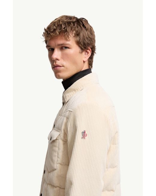 メンズ Moncler Geltダウンシャツジャケット Natural