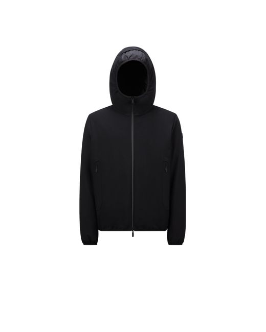 Moncler Black Dusler Hooded Short Down Jacket for men