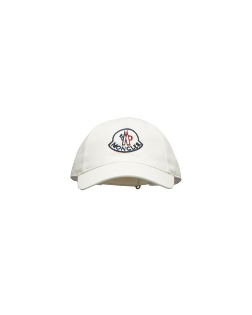 Casquette de baseball avec logo brodé Moncler pour homme en coloris Blanc |  Lyst
