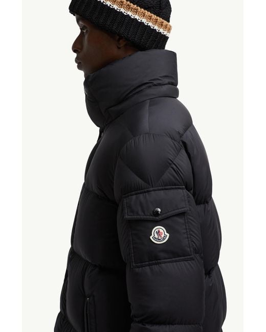 Moncler Black Hanoverian Hooded Long Down Jacket for men