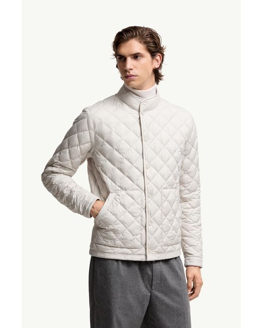 メンズ Moncler Oise ショートダウンジャケット White
