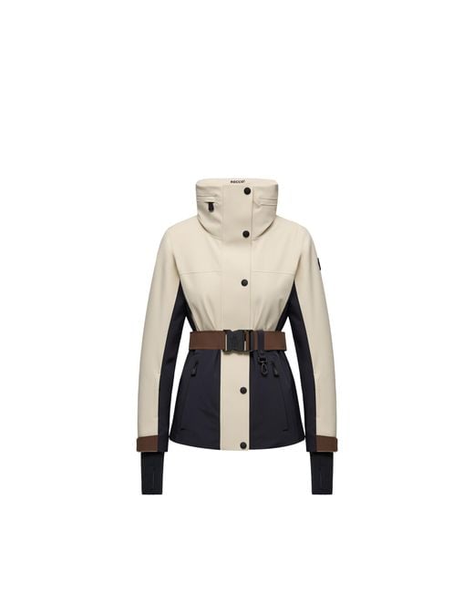 Moncler Natural Moncler Hainets Hooded Padded Ski Jacket