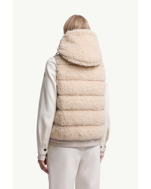 Moncler Natural Teddy Padded Gilet