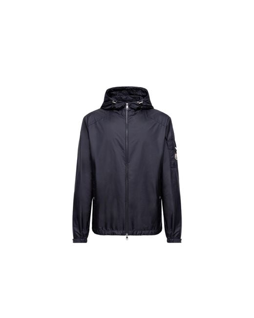 Moncler Blue Etiache Hooded Rain Jacket for men