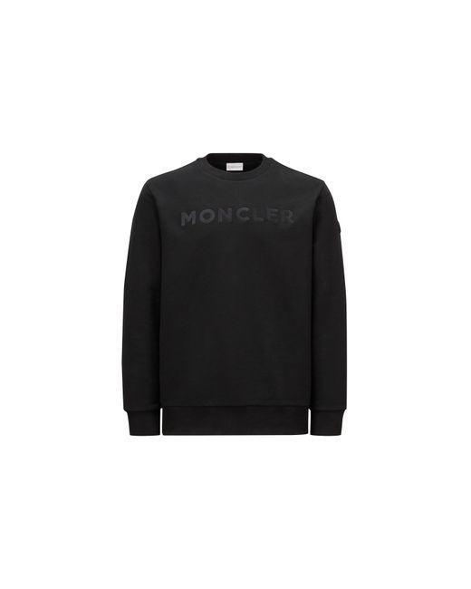 Moncler Black Logo Sweatshirt for men