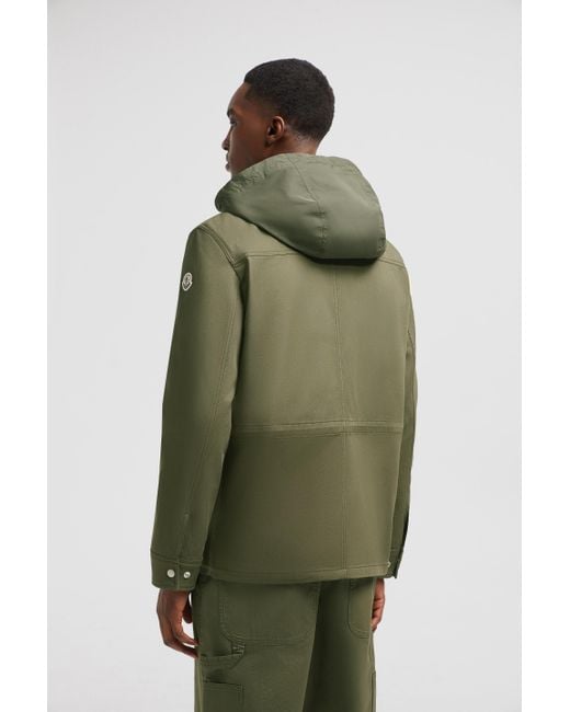 Chaqueta Camisera De Algodón Con Capucha Guerledan, Hombre, Talla Moncler de hombre de color Green