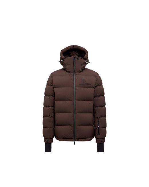 Moncler Brown Moncler Isorno Hooded Insulated Ski Jacket for men