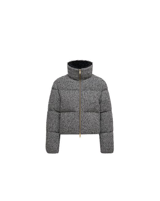 Moncler Gray Moncler Brezesse Wool Bouclé Short Down Jacket
