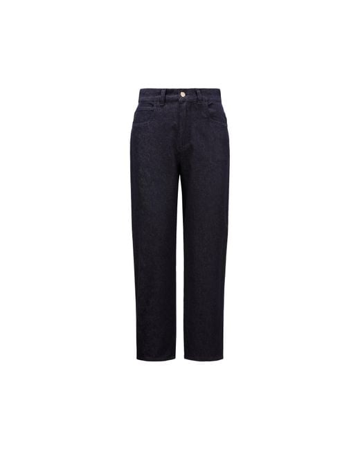 Moncler Cropped Jeans Blue