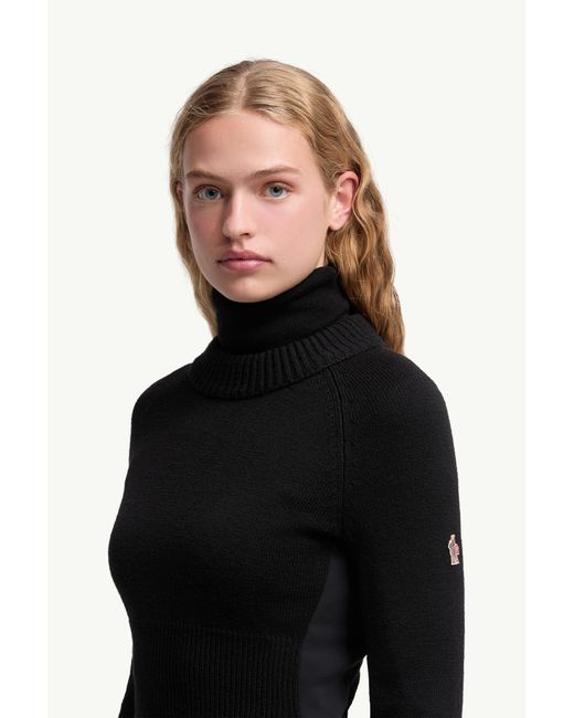 Jersey De Lana Y Cuello De Tortuga, Mujer, Talla Moncler de color Black