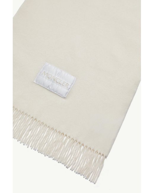 Moncler Natural Wool Felt Scarf