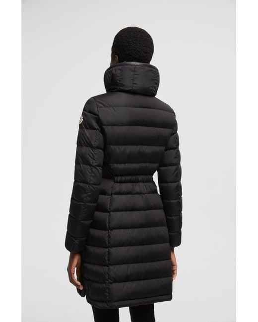 Moncler Black Flammette Long Down Jacket