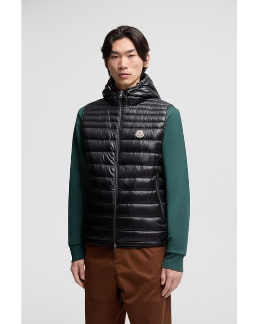 Chaleco Plumífero Con Capucha Orant, Hombre, Talla Moncler de hombre de color Black