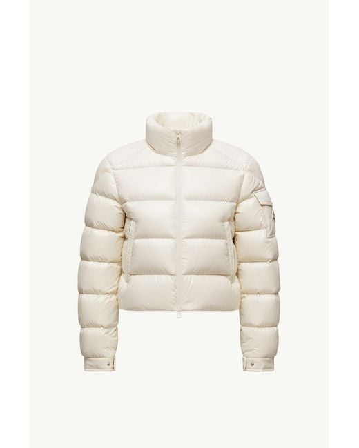 Moncler White Petra Short Down Jacket