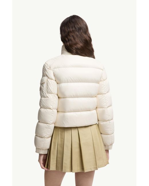 Moncler White Petra Short Down Jacket
